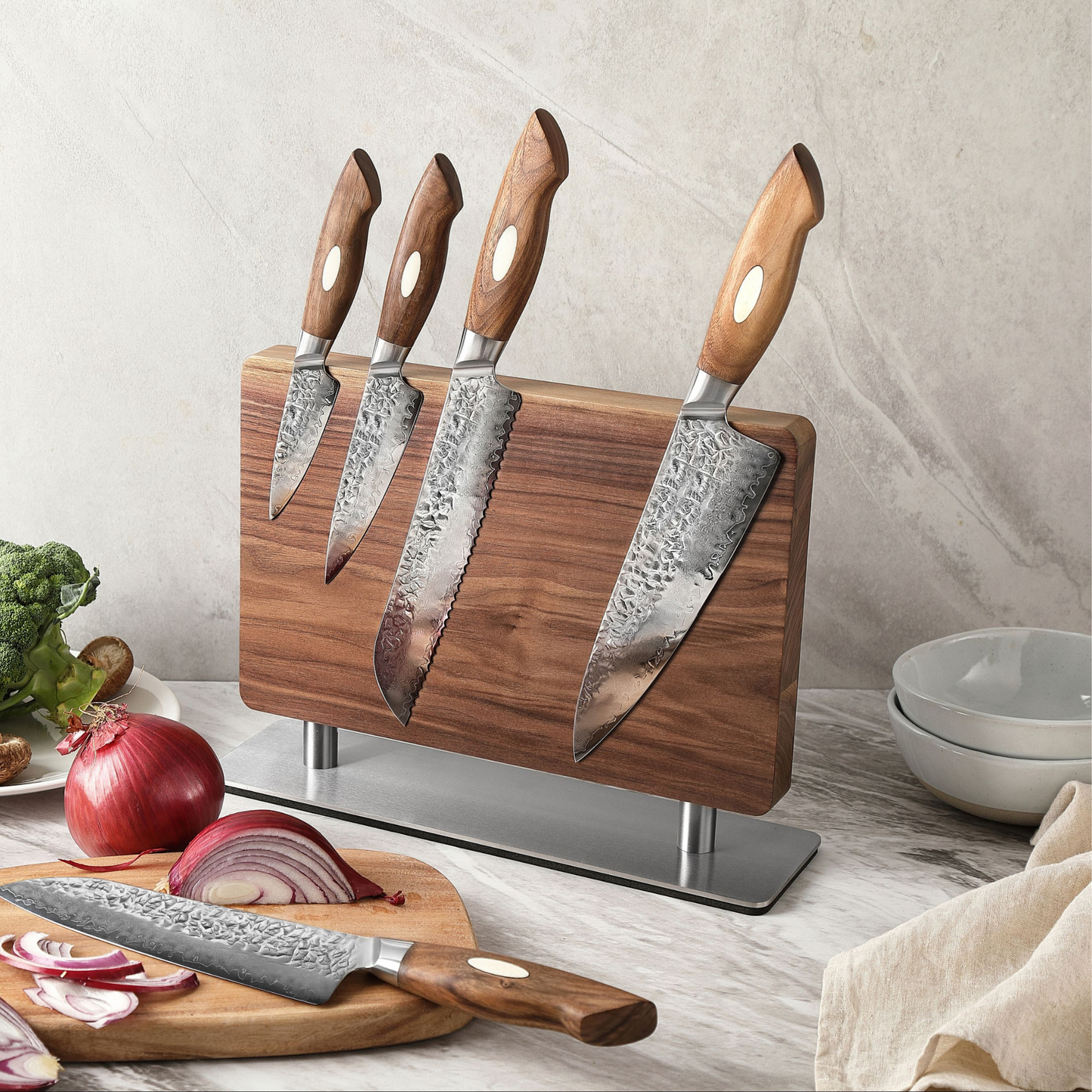 Maple Magnetic Wood Knife Holder